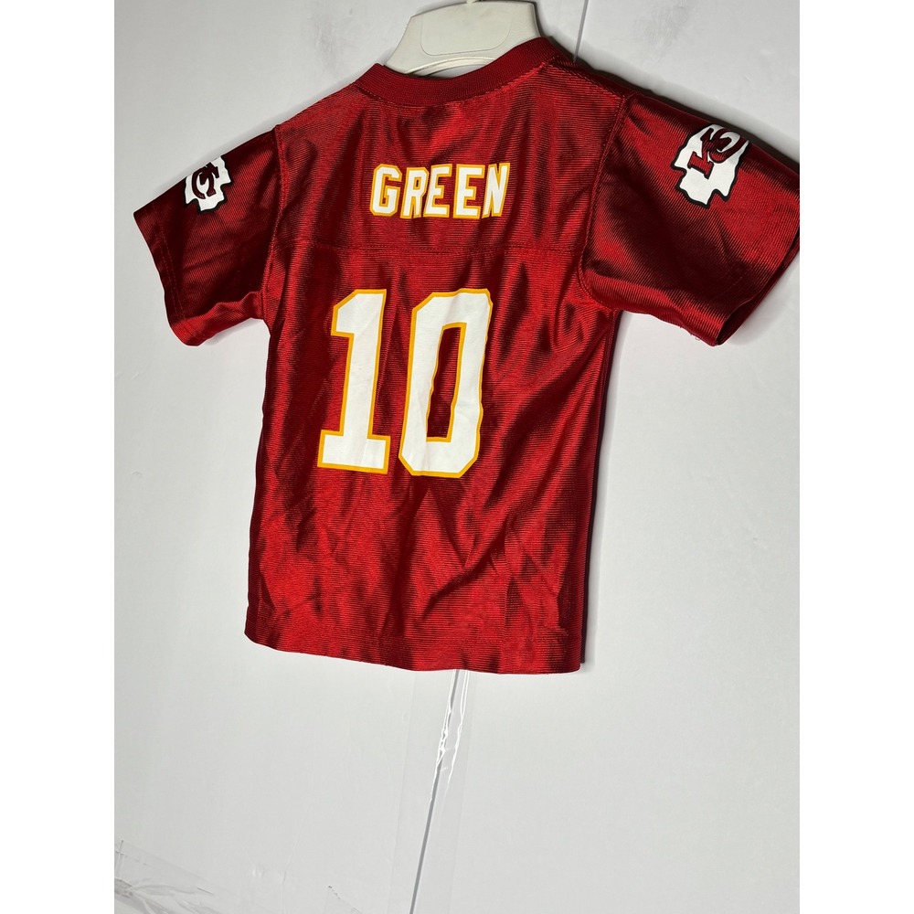 NFL Kansas City‎ Chiefs Trent Green 10 Kids Jersey Red 4T Short Sleeve V-Neck - Picture 2 of 6